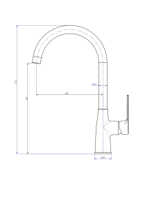 Змішувач PERLA Jack кухня БІЛИЙ (PBZ6302W) №2