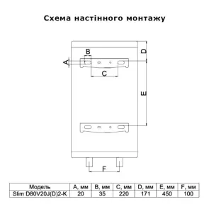 Водонагрівач електричний Thermo Alliance 80 л SLIM вертикальний, сухий ТЕН 2,0 кВт D80V20J(D)2-K №4