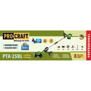 Акумуляторний тример Procraft PTA25BL (1 акб) №2