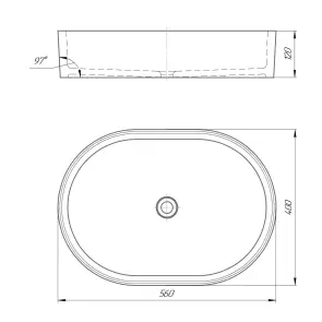 Раковина GRANADO Potes White gel №4