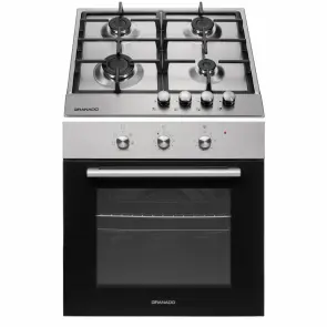 Комплект Духовой шкаф электрический GEO 61-0200 Inox + Варочная поверхность газовая GGH 61-104 Inox №1