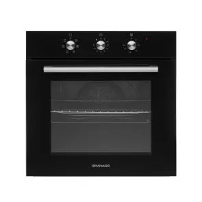 Комплект Духовой шкаф электрический GEO 62-0200 black + Варочная поверхность газовая GGH 62-104 black glass №4