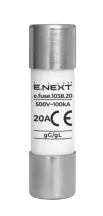 Предохранитель плавкий e.fuse.1038.20, типоразмер 10х38, 20А