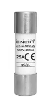 Запобіжник плавкий e.fuse.1038.25, типорозмір 10х38, 25А