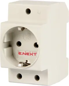 Розетка на DIN-рейку e.socket.pro.din.tms, 230 В, з з/к №1