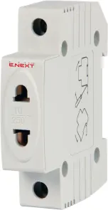 Розетка на DIN-рейку e.socket.stand.din, 230 В №1