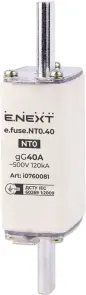Запобіжник плавкий e.fuse.NT0.40, габарит 0, 40А №1