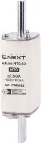 Запобіжник плавкий e.fuse.NT0.50, габарит 0, 50А №1