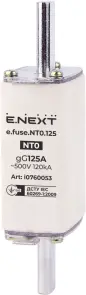 Запобіжник плавкий e.fuse.NT0.125, габарит 0, 125А №1