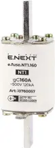 Предохранитель плавкий e.fuse.NT1.160, габарит 1, 160А.