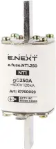 Предохранитель плавкий e.fuse.NT1.250, габарит 1, 250А.