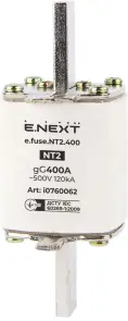 Запобіжник плавкий e.fuse.NT2.400, габарит 2, 400А №1
