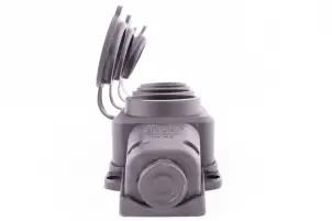 Розетка чотирьохмісна з захисною кришкою каучукова e.socket.rubber.029.4.16, з з/к, 16А №2