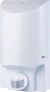 Світильник настінний з датчиком руху e.sensor.lum.52.e27.white(білий) 180°, IP44 №1