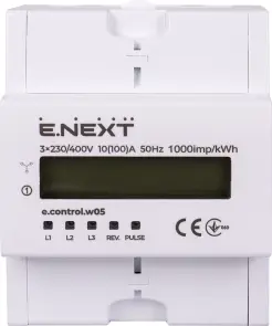 Лічильник трифазний e.control.w05 10(100)А електронний клас 1.0 (некомер) №2