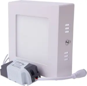 Світильник світлодіодний накладний e.LED.MP.Square.S.6.4500. квадрат, 6Вт, 4500К, 420Лм №1