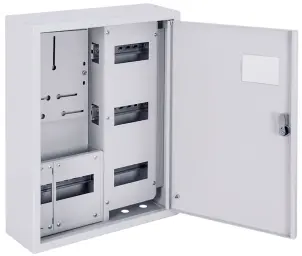 Корпус учета металлический e.mbox.pro.n.f3.27 IP31 навесной под 3ф счетчик, 27 модулей №1