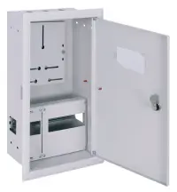 Корпус обліку металевий e.mbox.pro.w.f3.12 IP31 вбудований під 3ф лічильник, 12 модулів