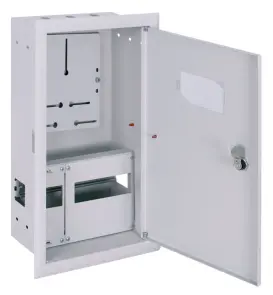 Корпус учета металлический e.mbox.pro.w.f3.12 IP31 встроен под 3ф счетчик, 12 модулей №1