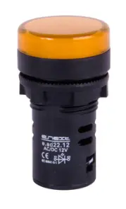 Арматура светосигнальная e.ad22.12.yellow ?22мм 12В АС/DC желтая №1