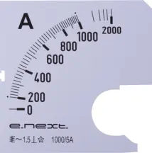 Шкала до амперметра щитового e.meter72.a1000.scale АС 1000А 72х72мм
