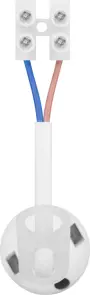 Патрон пластиковий підвісний e.lamp socket pendant..E27.pl.white, Е27, з кабелем 15см та клемною колодкою, білий №4