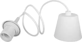 Светильник подвесной e.save.pendant.p11.е27.white, под энергосберегающую лампу Е27, 1м, белый