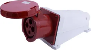 Силова розетка стаціонарна e.socket.144.125.67, 4п., 400В, IP 67, 125А №1