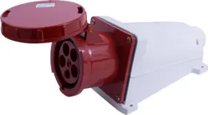 Силовая розетка стационарная e.socket.145.125.67, 5п., 400В, IP 67, 125А №1