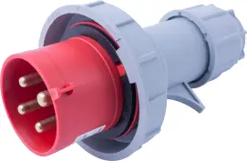 Силова вилка переносна e.plug.014.16.67, 4п., 400В, 16А, IP 67