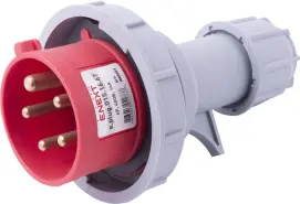 Силовая вилка переносная e.plug.015.16.67, 5п., 400В, 16А, IP 67