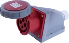 Силовая розетка стационарная e.socket.114.16.67, 4п., 400В, 16А, IP 67