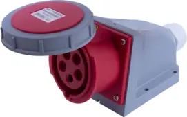 Силова розетка стаціонарна e.socket.115.16.67, 5п., 400В, 16А , IP 67