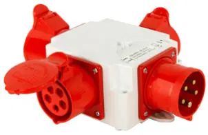 Монтажний набір- розгалужувач 32A 3P+N+Z 400V/ 1x32A 3P+N+Z 400V, 2x16A 2P+Z 250V №1