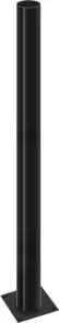 Опора стальная e.street.bollard.st.2000.black, высота 2000мм, диаметр 60мм, черная №1