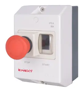 Корпус пластиковий e.mp.pro.box IP54 з кнопкою "Стоп" №3