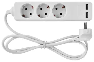 Удлинитель e.es.3.1.5.z.b.2.usb 3 гнезда, 1.5м, с ж/к с USB-зарядкой, baby protect №3