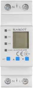 Лічильник однофазний e.control.w06 електронний з функцією захисту і контролю напруги та струму №3