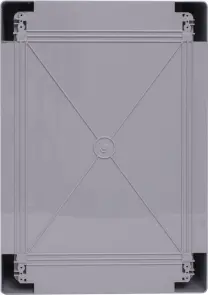 Корпус ударопрочный из АБС-пластика e.plbox.400.500.175.3f.6m.tr, 400х500х185мм, IP65 с прозрачной дверцей, панелью под 3-фазный счетчик и 6 модулей №4