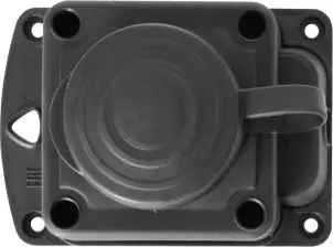 Розетка одинарна з захисною кришкою каучукова e.socket.rubber.029.1.16, з з/к, 16А №4