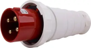 Силова вилка переносна e.plug.pro.4.125, 4п., 380В,IP 67, 125А (044) №1