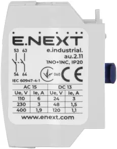 Додатковий контакт e.industrial.au.2.11, 1no+1nc №2
