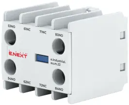 Дополнительный контакт e.industrial.au.m.22, 2nc+2no