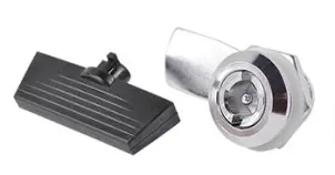 Замок e.lock.02 подвійна бородка, 22-25/50, пластиковий ключ №1