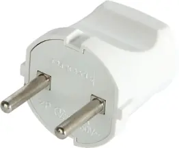 Вилка побутова e.plug.001.10, без з/к,10А біла