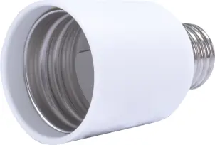 Перехідник e.lamp adapter.Е27/Е40.white, з патрону Е27 на Е40, пластиковий №1