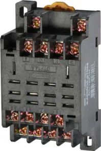 Роз'єм модульний e.control.p104s для проміжного реле 10А на 4 групи контактів №1