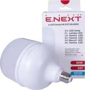 Лампа світлодіодна e.LED.lamp.HP.E27.50.6500, 50Вт, 6500К №2