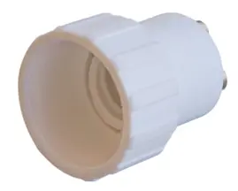 Переходник e.lamp adapter.GU10/Е14.white, из патрона GU10 на Е14, пластиковый