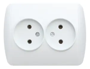Розетка e.install.stand.810D без ж/к двойная №1